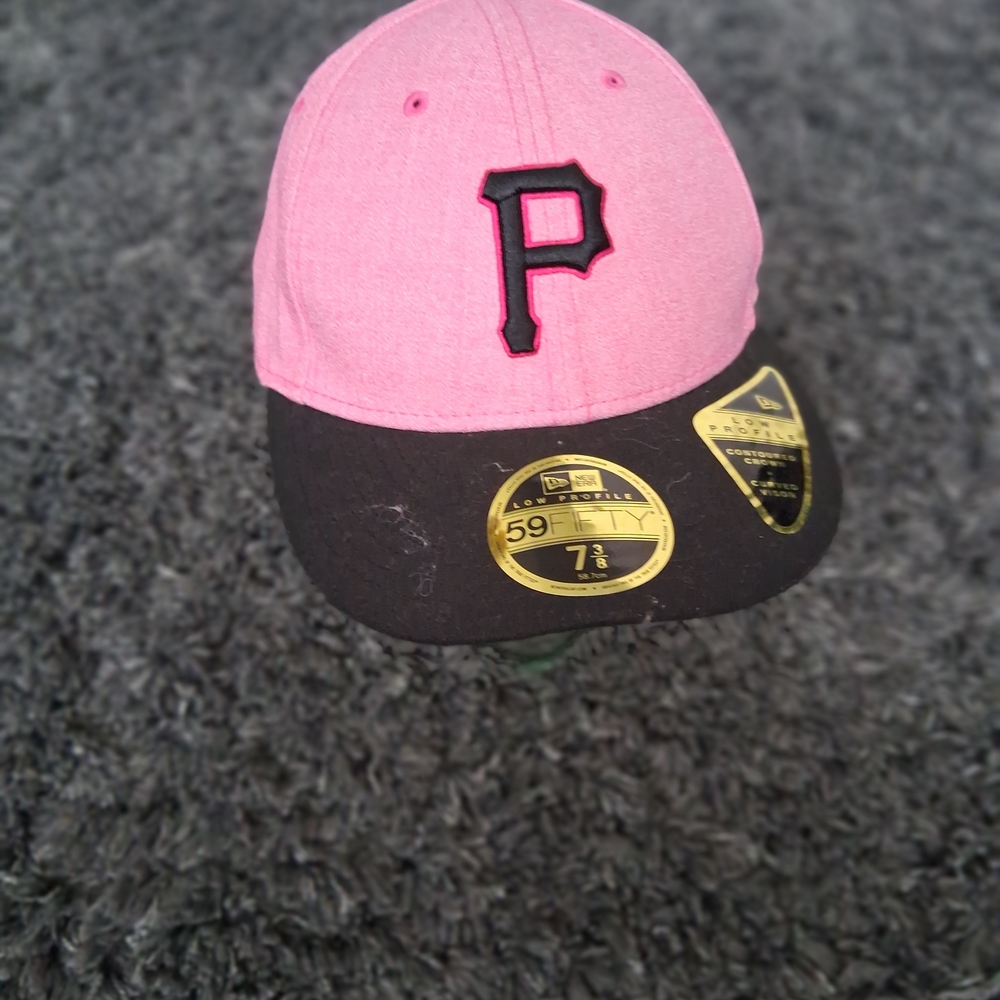 Pink and Black Baseball Cap